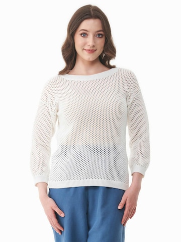 Organication Sweater in White: front