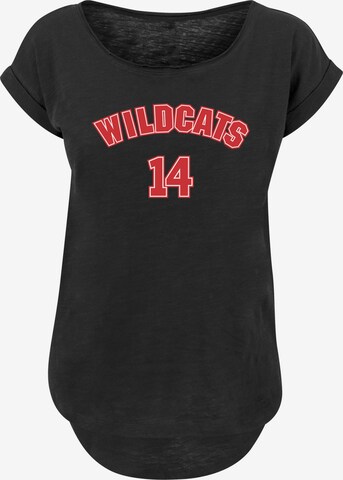 T-shirt 'Disney High School Musical The Musical Wildcats 14' F4NT4STIC en noir : devant
