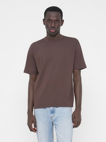 HOLLISTER Póló - barna: elől