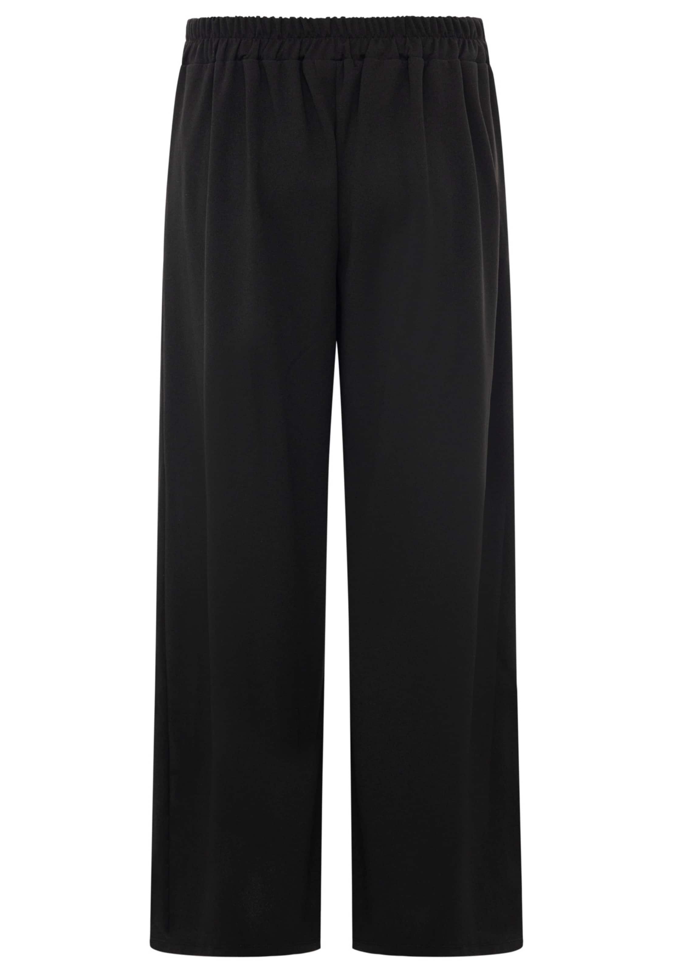Zwillingsherz Loose fit Pleat-Front Pants in Black