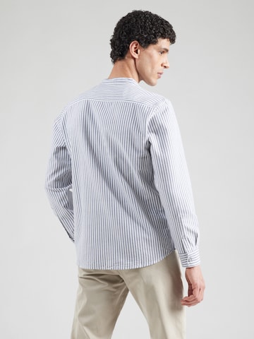 QS Regular fit Overhemd in Blauw