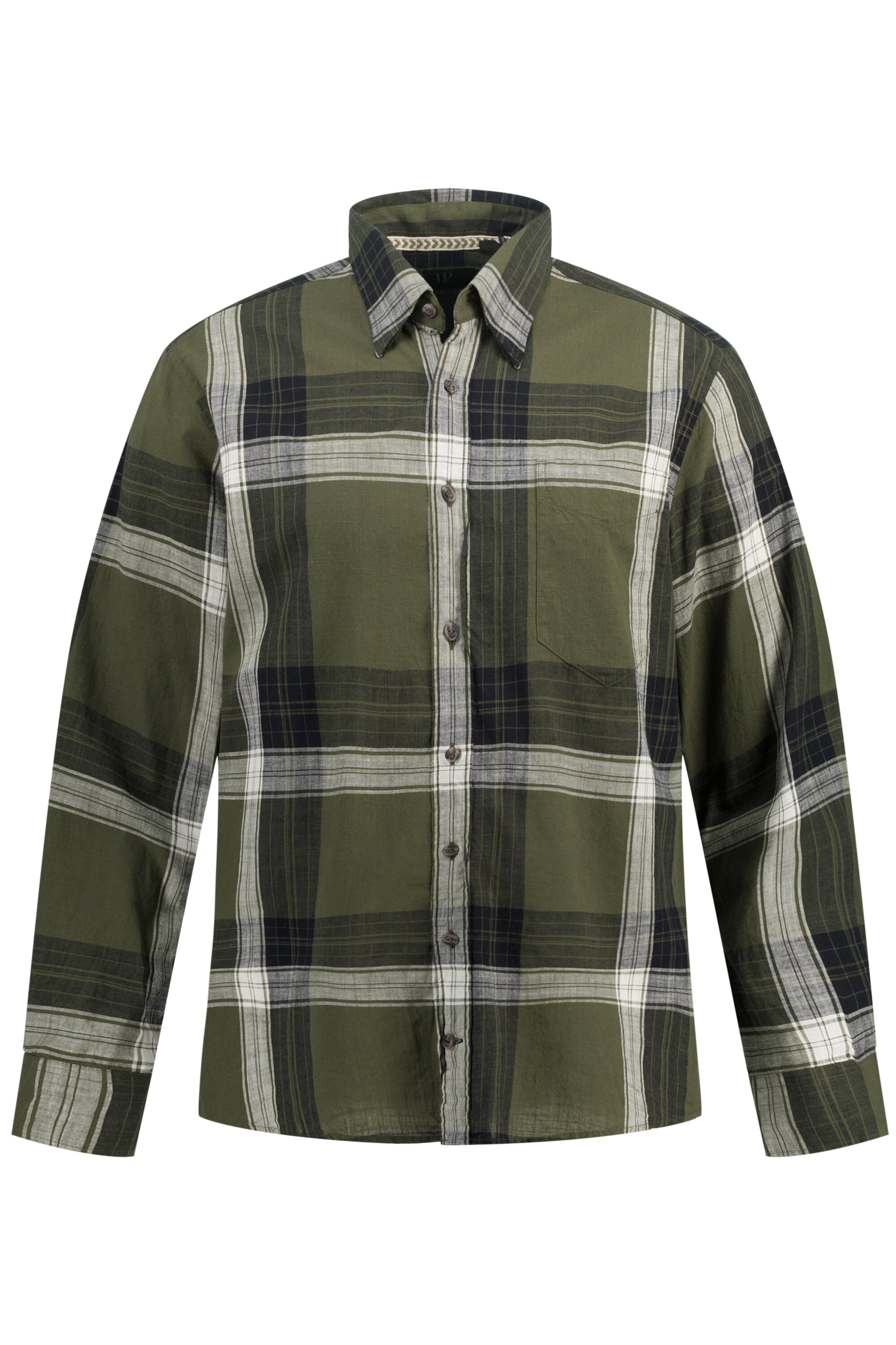 JP1880 Regular Fit Hemd in Grün: Vorderseite