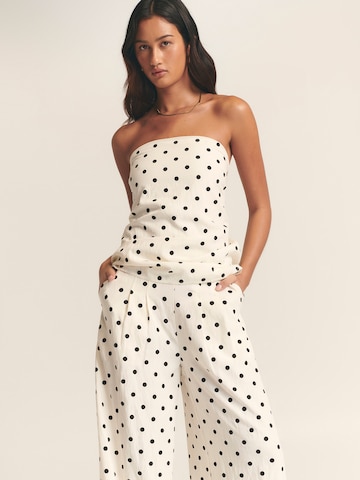 St MRLO Wide leg Παντελόνι σε λευκό