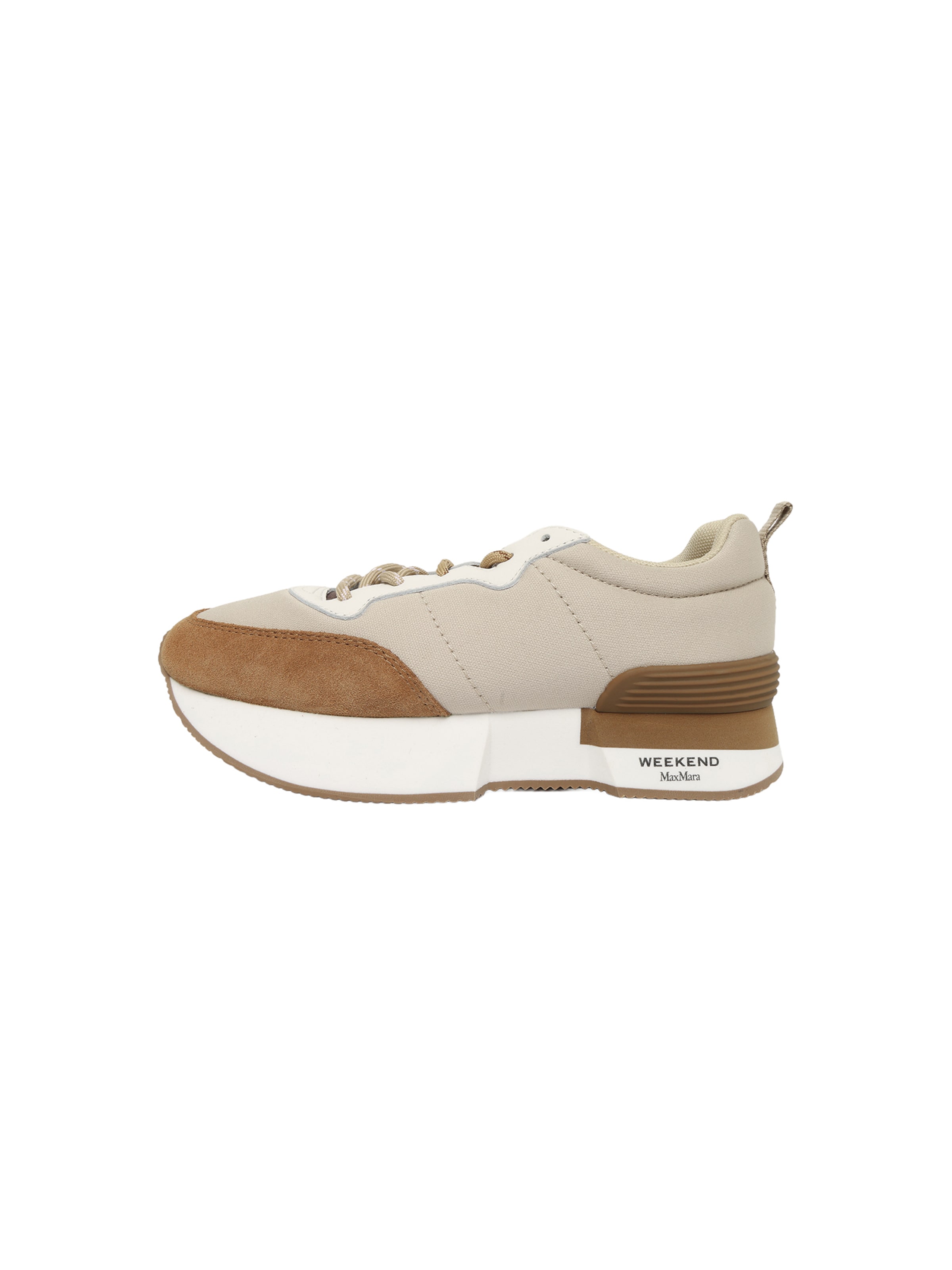 Sneaker bassa 'WKAZAMBRA' di Weekend Max Mara in beige: frontale
