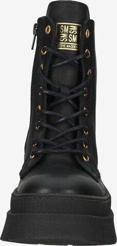 STEVE MADDEN Lace-Up Ankle Boots in Black