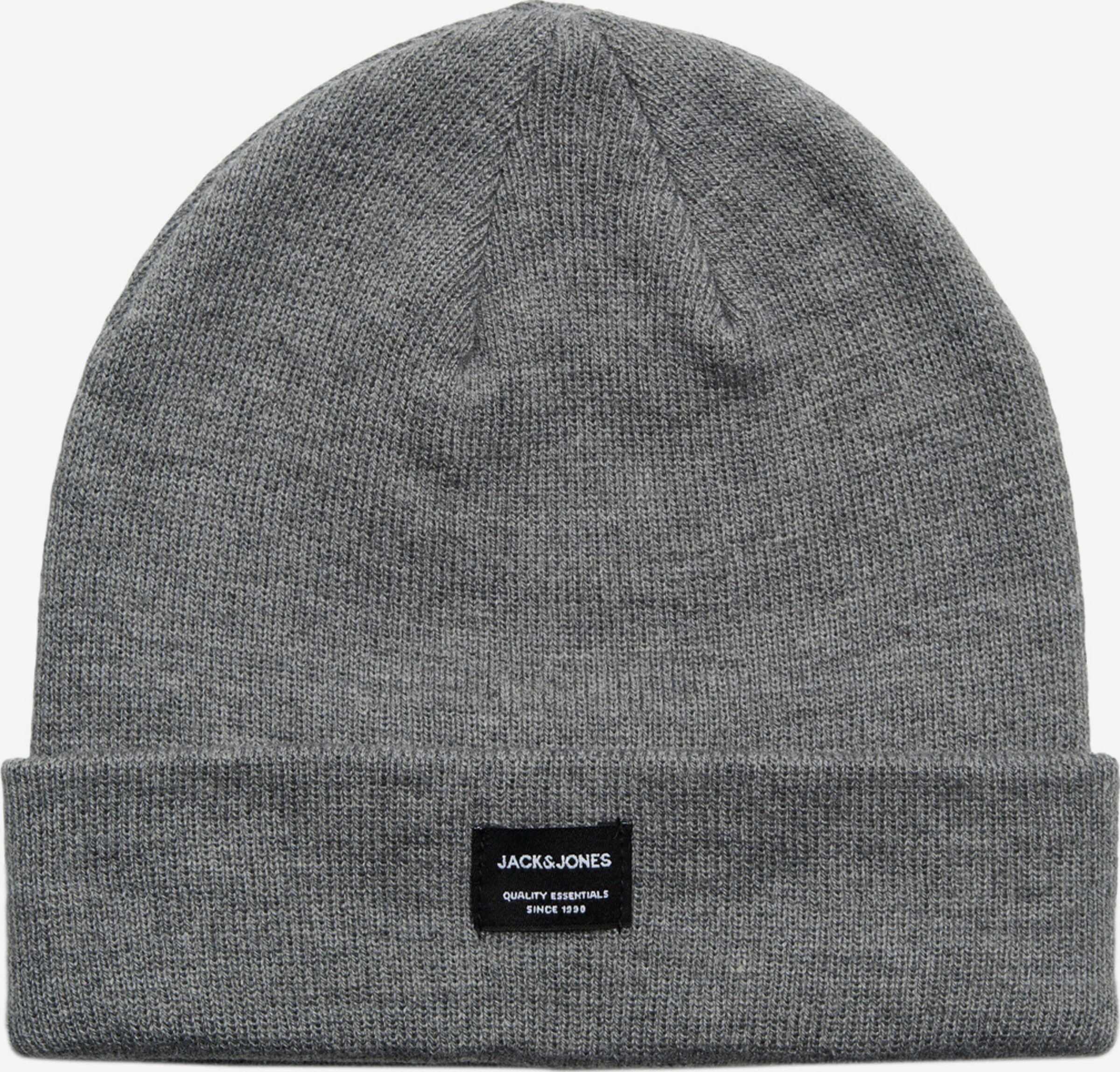 Jack & Jones Men's DNA Knitted Beanie Hat - One Size, 100% Acrylic, Turn-Up Cuff