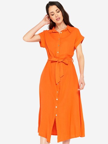 LolaLiza Рокля тип риза в оранжево