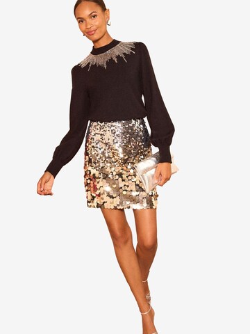 love & roses Sweater in Black: front