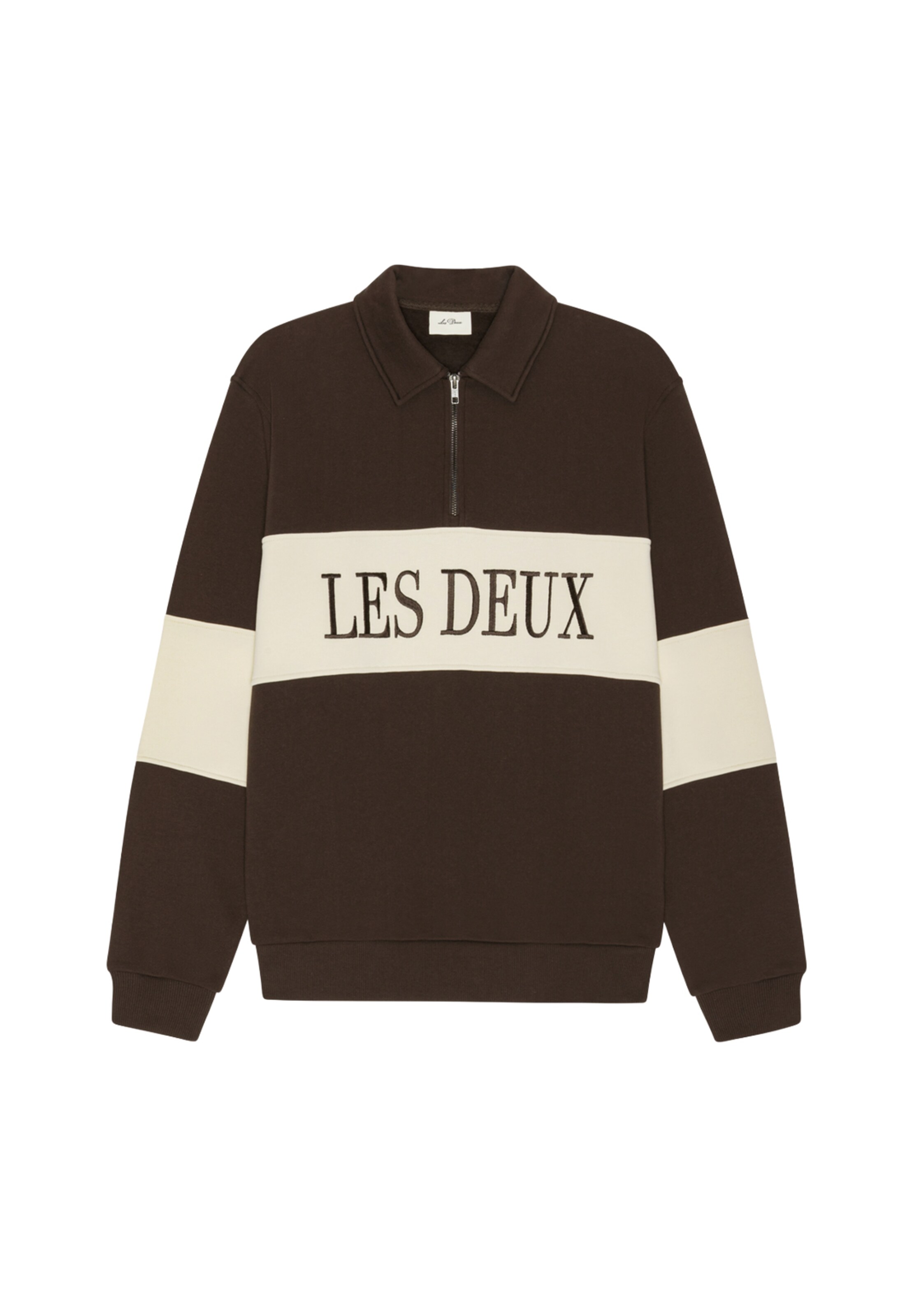 Sweat-shirt Les Deux en marron : devant