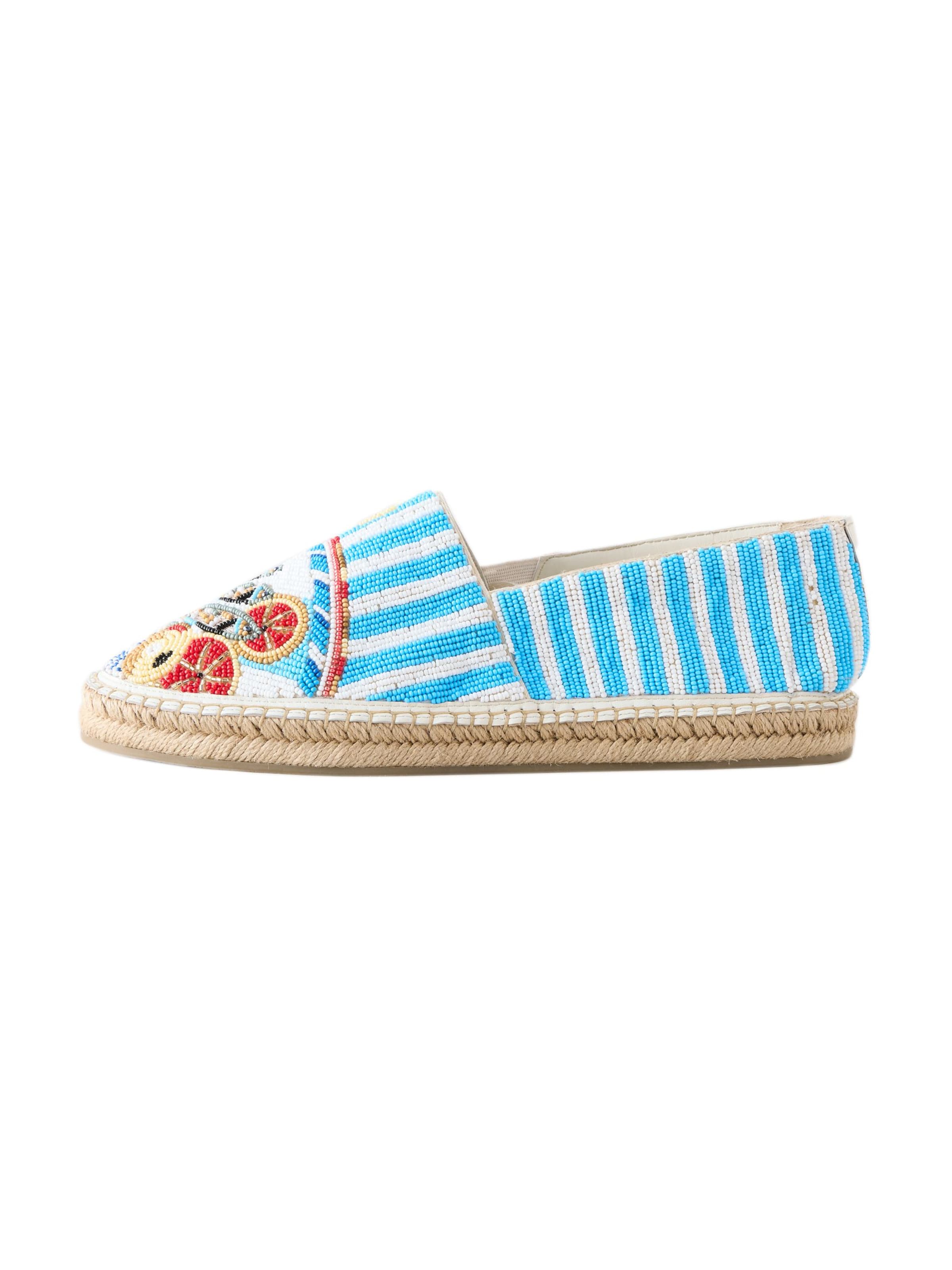 Next Espadrilles 'Forever Comfort' in 38 in de kleur Beige / Lichtblauw / Rood / Wit, Productweergave