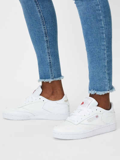 Reebok Classic Sapatilhas 'CLUB C 85' em bege / branco