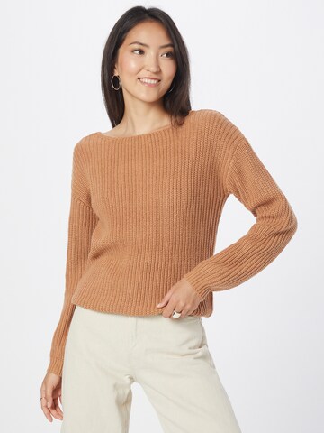 Pullover 'Wine and Dine' di Nasty Gal in beige: frontale