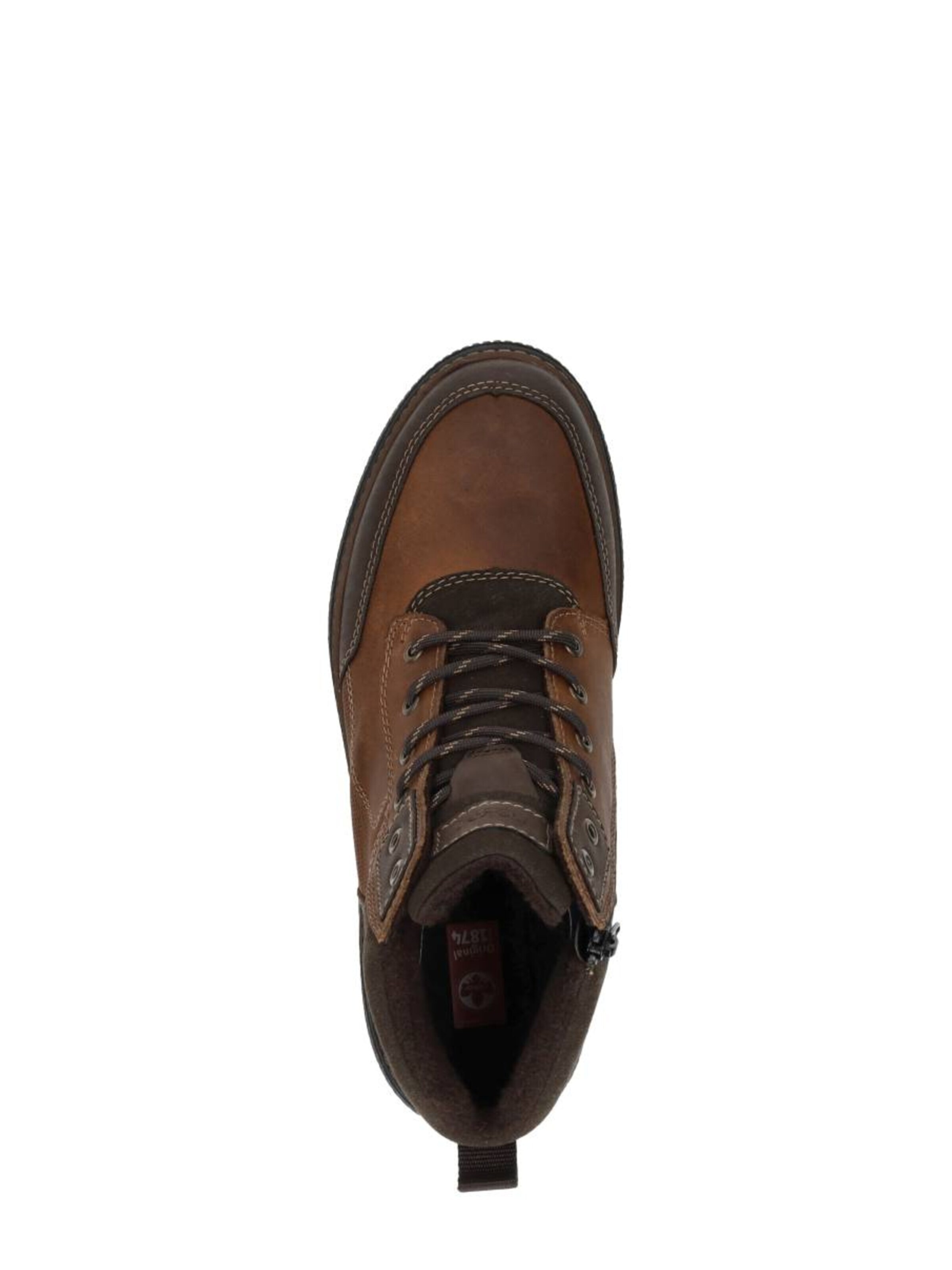 Rieker Lace-up boot 'Veterschoenen Hoog' in Brown