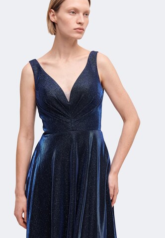 Robe de soirée MAGIC NIGHTS en bleu : devant