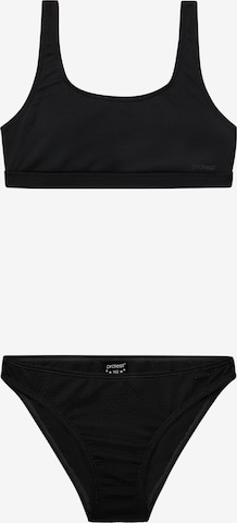 PROTEST Bikini 'PRTRose JR' in Schwarz: Vorderseite