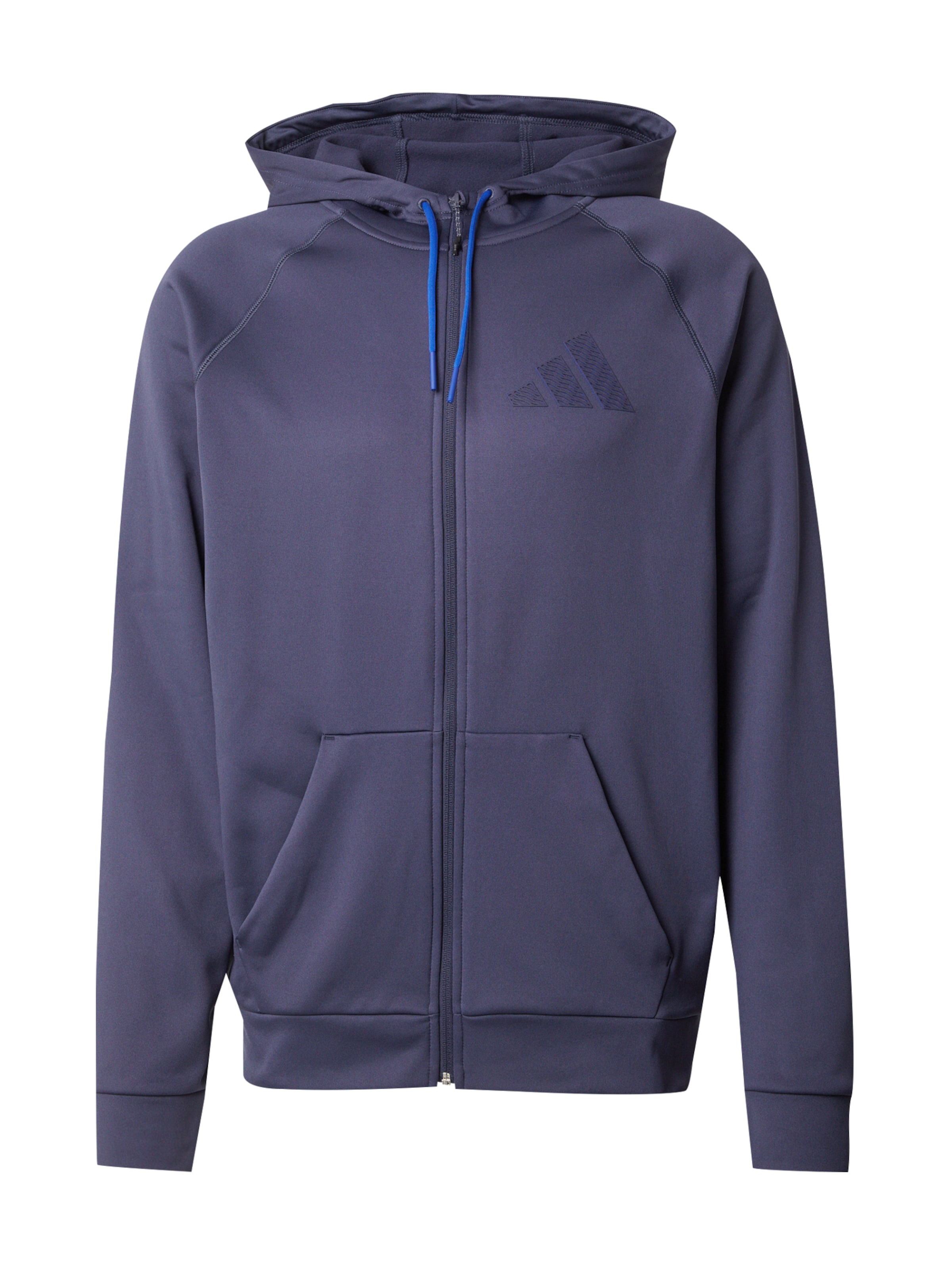 ADIDAS PERFORMANCE Αθλητική ζακέτα φούτερ σε μπλε: μπροστά