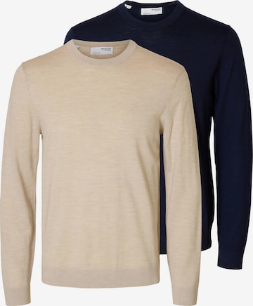 SELECTED Sweater 'Tray' in Mixed colours: front