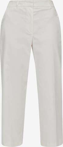 Bootcut Pantalon à plis s.Oliver en blanc : devant