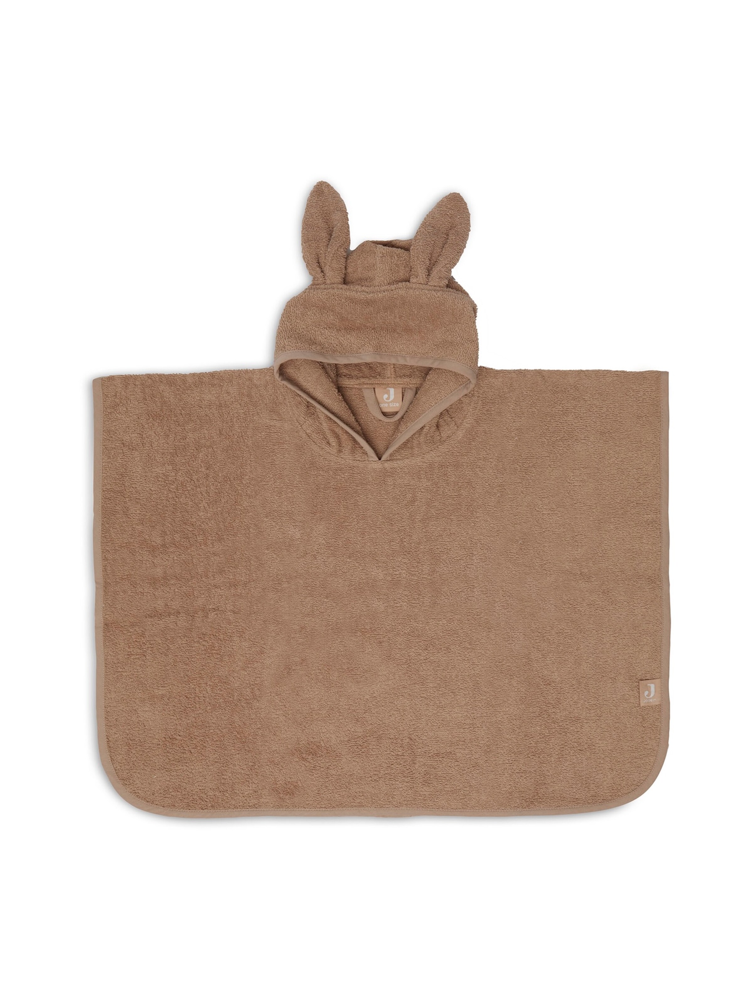 Jollein Badeponcho Frottee in Braun: Vorderseite