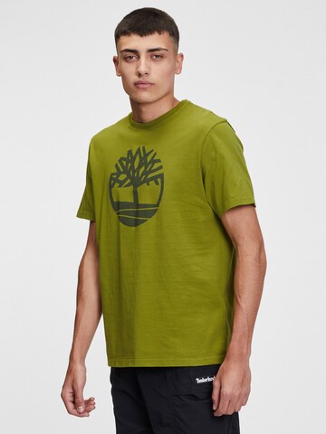 T-Shirt TIMBERLAND en vert : devant