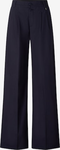 BOGNER Wide leg Pleat-Front Pants 'Amy' in Blue: front