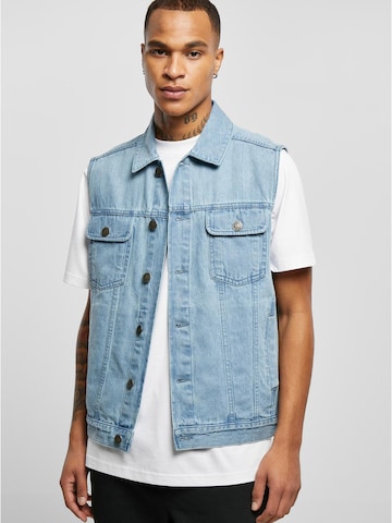 Urban Classics Vest in Blue: front