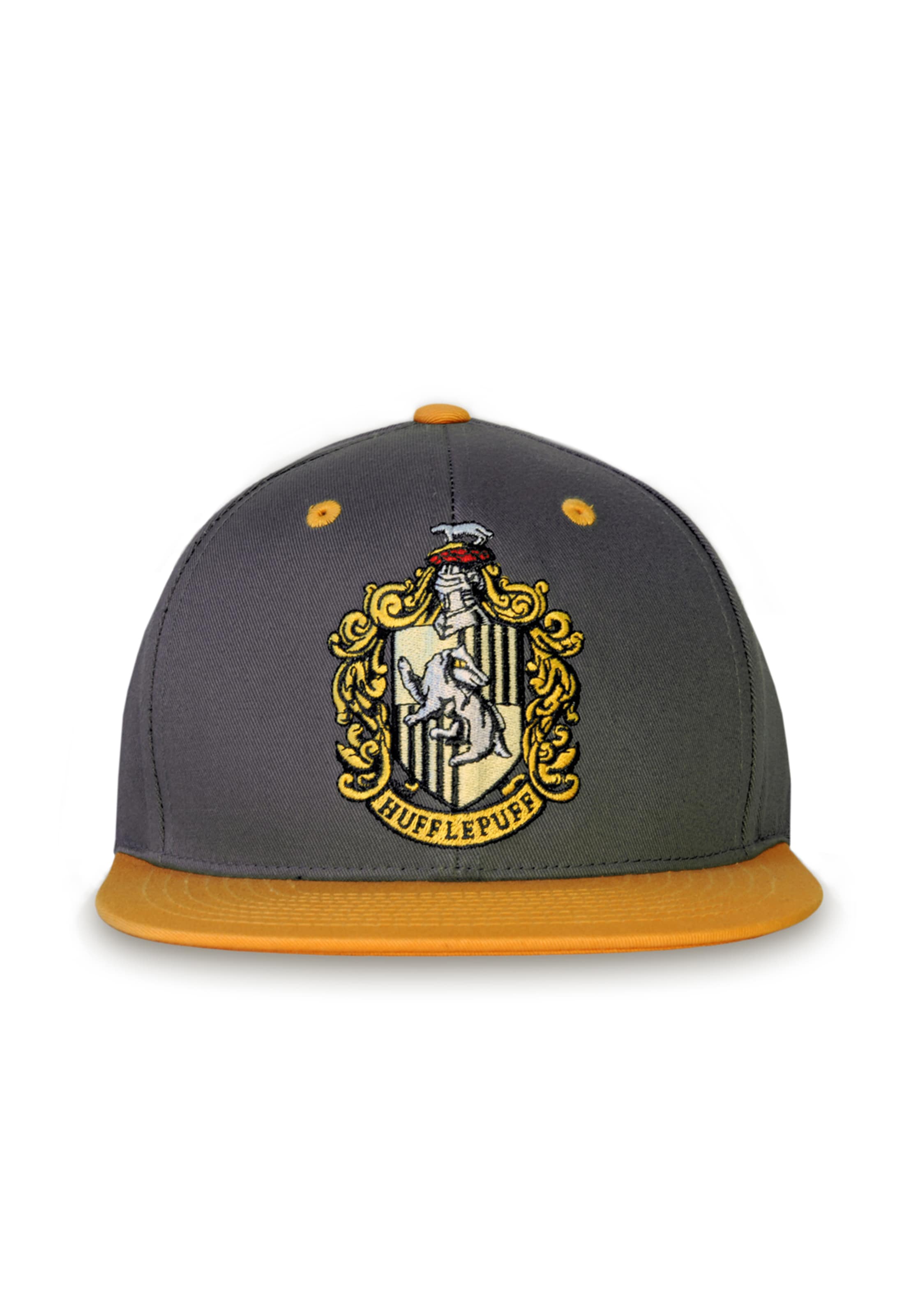LOGOSHIRT Pet 'Harry Potter – Hufflepuff' in Grijs