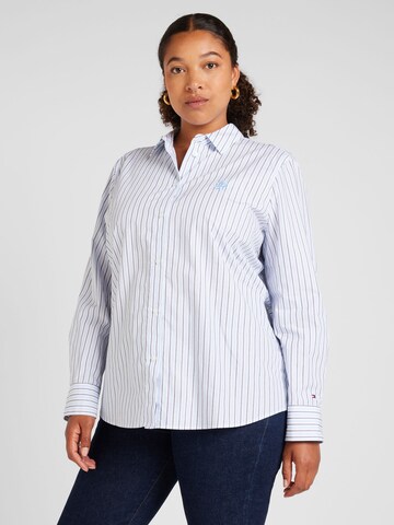Tommy Hilfiger Curve Blouse in Blue: front