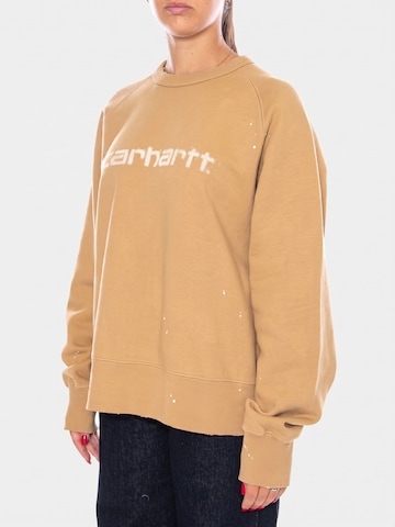 Felpa 'W' PAINTER SWEAT DUSTY H BROWN' di Carhartt WIP in marrone: frontale