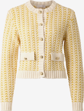 Rich & Royal Knit cardigan in Yellow: front