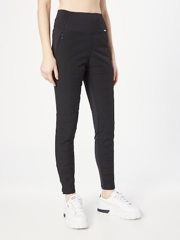 Skinny Pantaloni sportivi di aim'n in nero: frontale