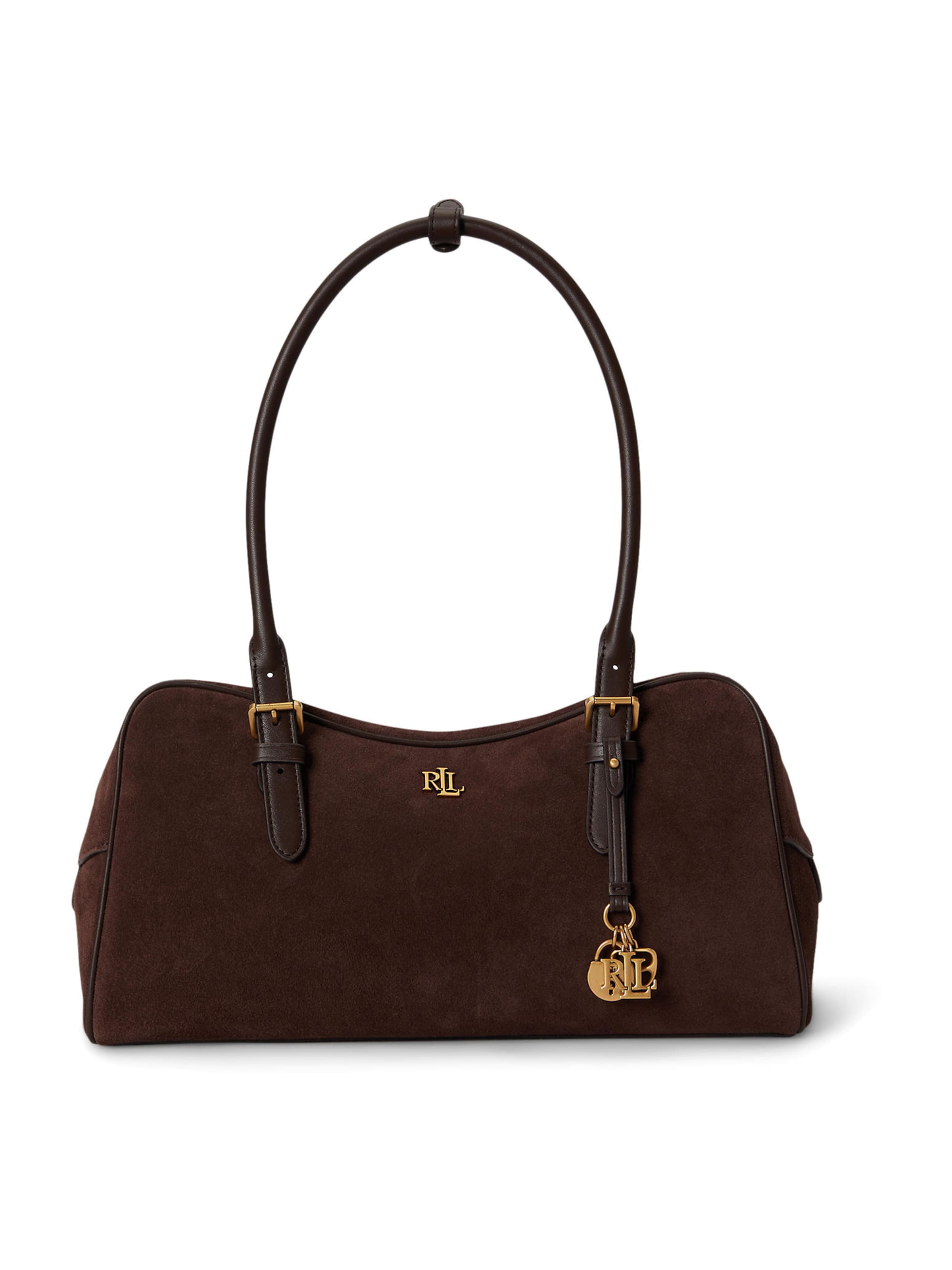 Borsa a spalla 'MRCY' di Lauren Ralph Lauren in marrone: frontale