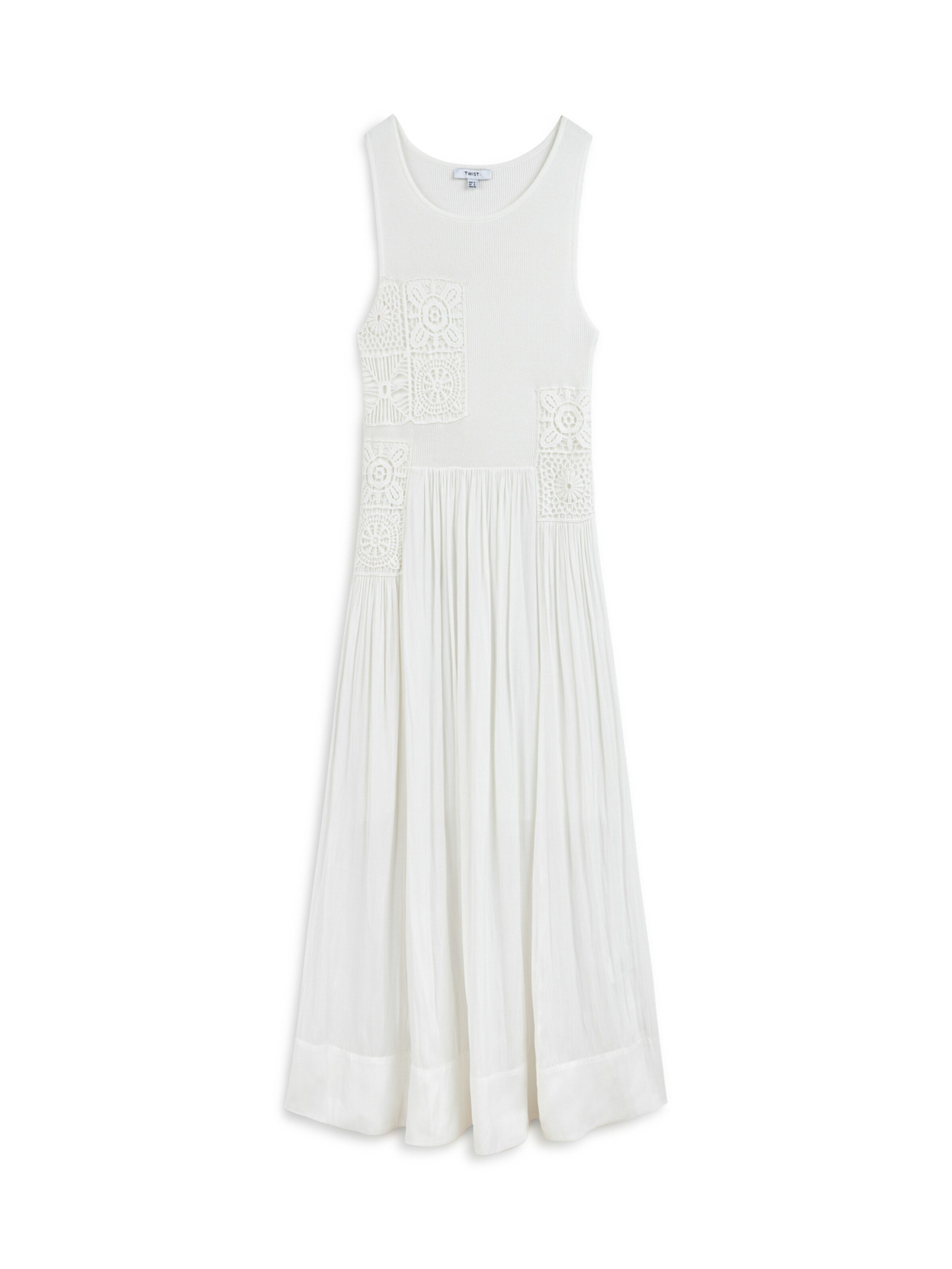 Twist Kleid in Beige: Vorderseite