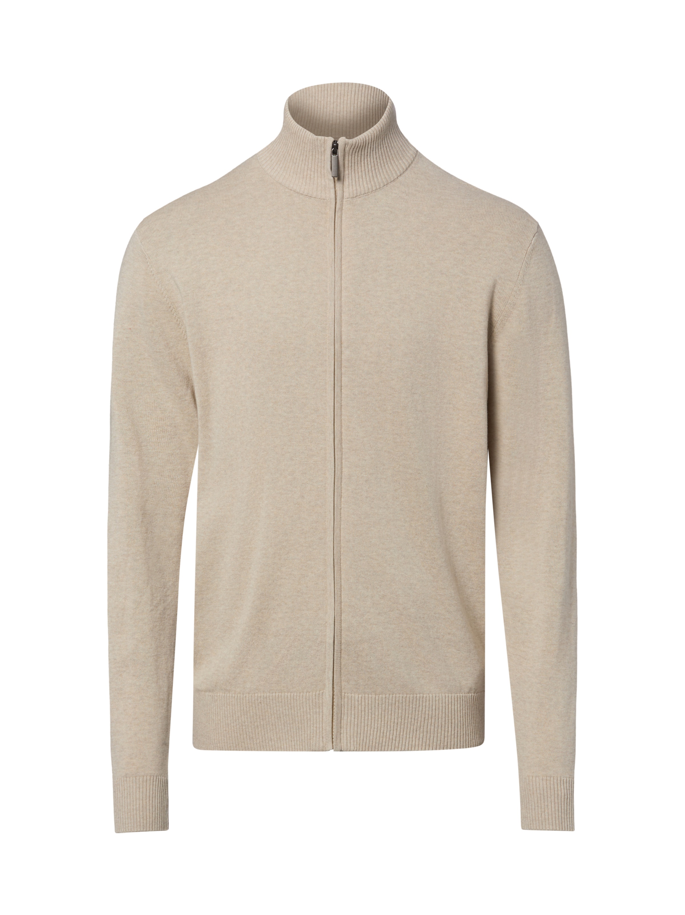 Vestes en maille Nils Sundström en beige : devant