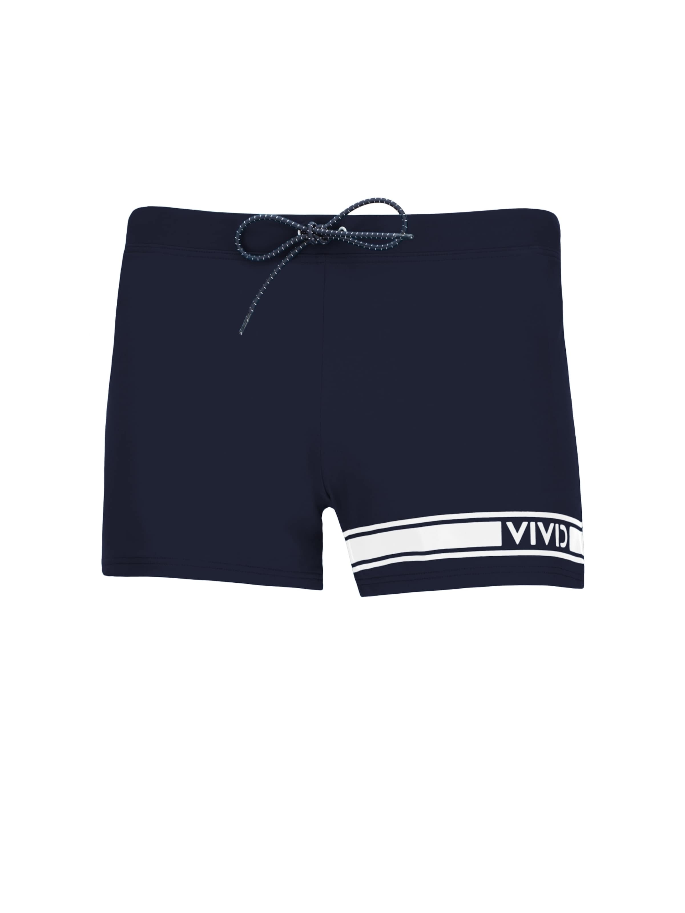 VIVID Бански къси панталонки в синьо: отпред