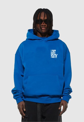 Lost Youth Sweatshirt 'Life Is Sweet' in Blauw