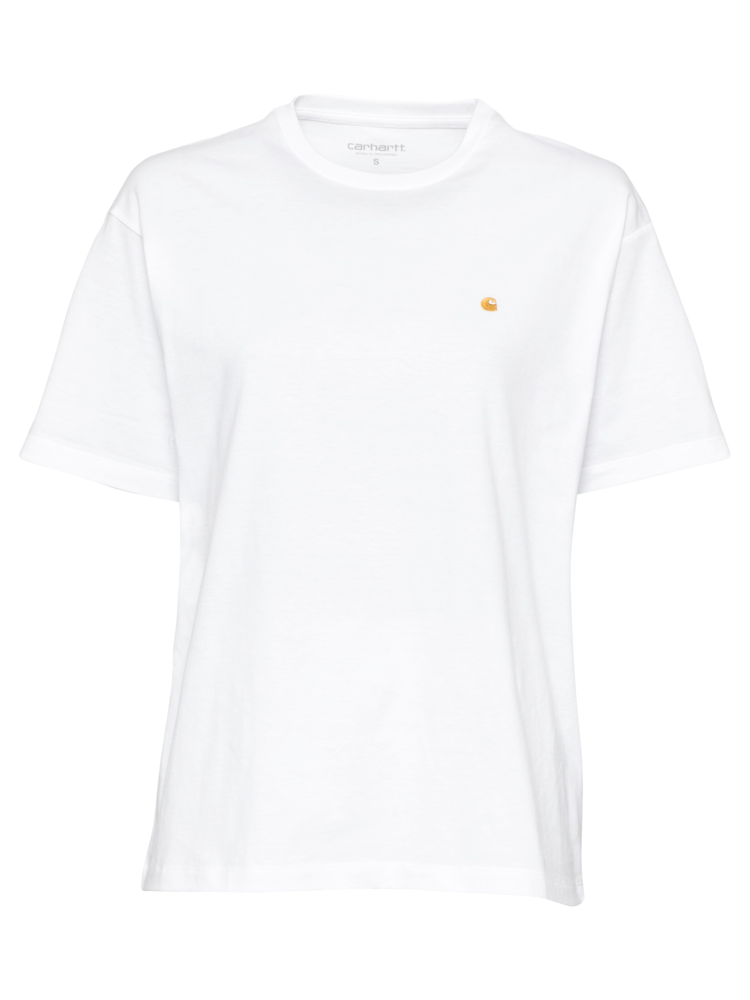 Carhartt WIP T-Shirt 'Chase' in gold / weiß, Produktansicht