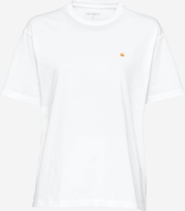 Tricou 'Chase' de la Carhartt WIP pe alb: față