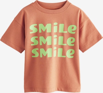 Next Shirt in Braun: Vorderseite