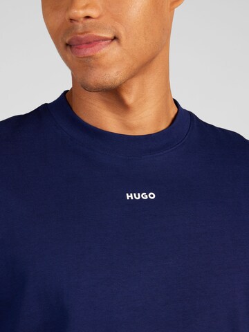 HUGO T-Shirt 'Dapolino' in Blau