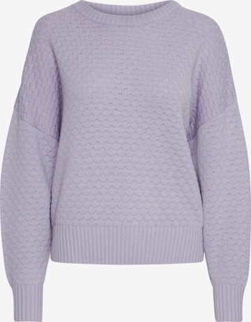 ICHI Sweater 'IHMARNAS LS' in Purple: front