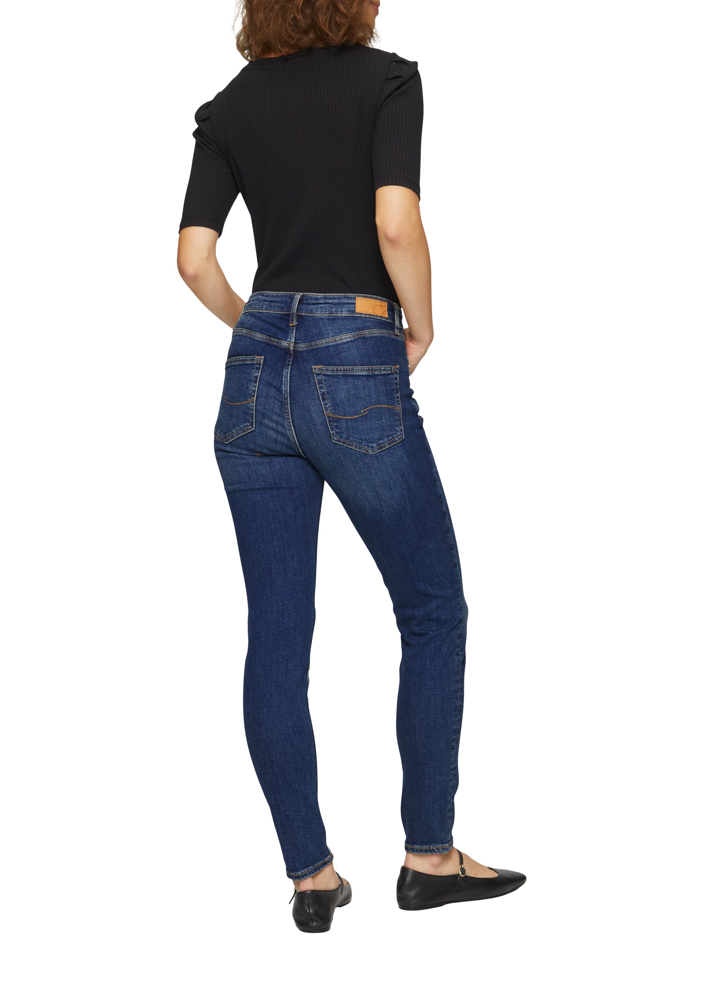 Skinny Jean 'Sadie' QS en bleu