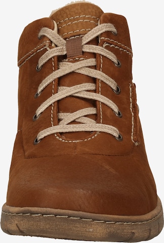 JOSEF SEIBEL Lace-Up Ankle Boots 'Steffi' in Brown