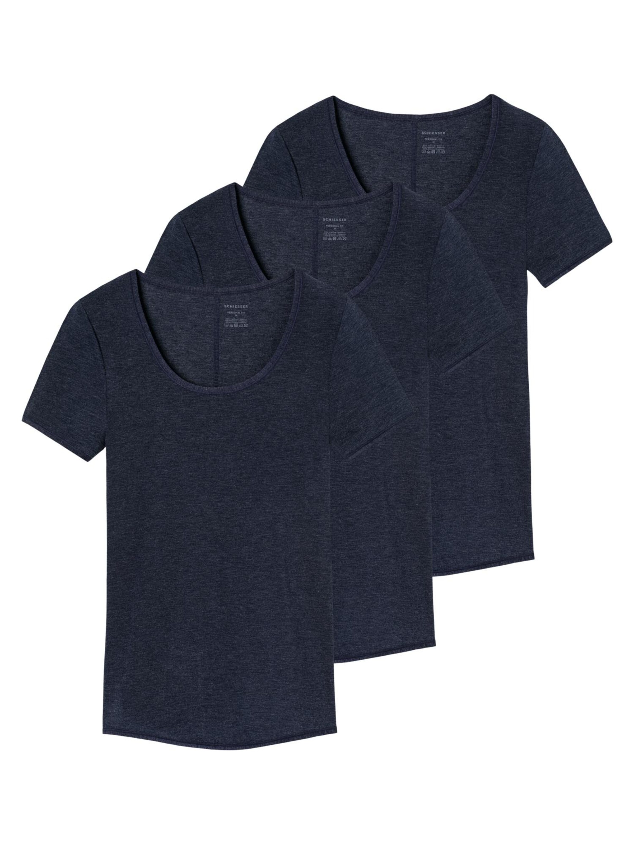SCHIESSER Onderhemd 'Personal Fit' in Blauw: voorkant