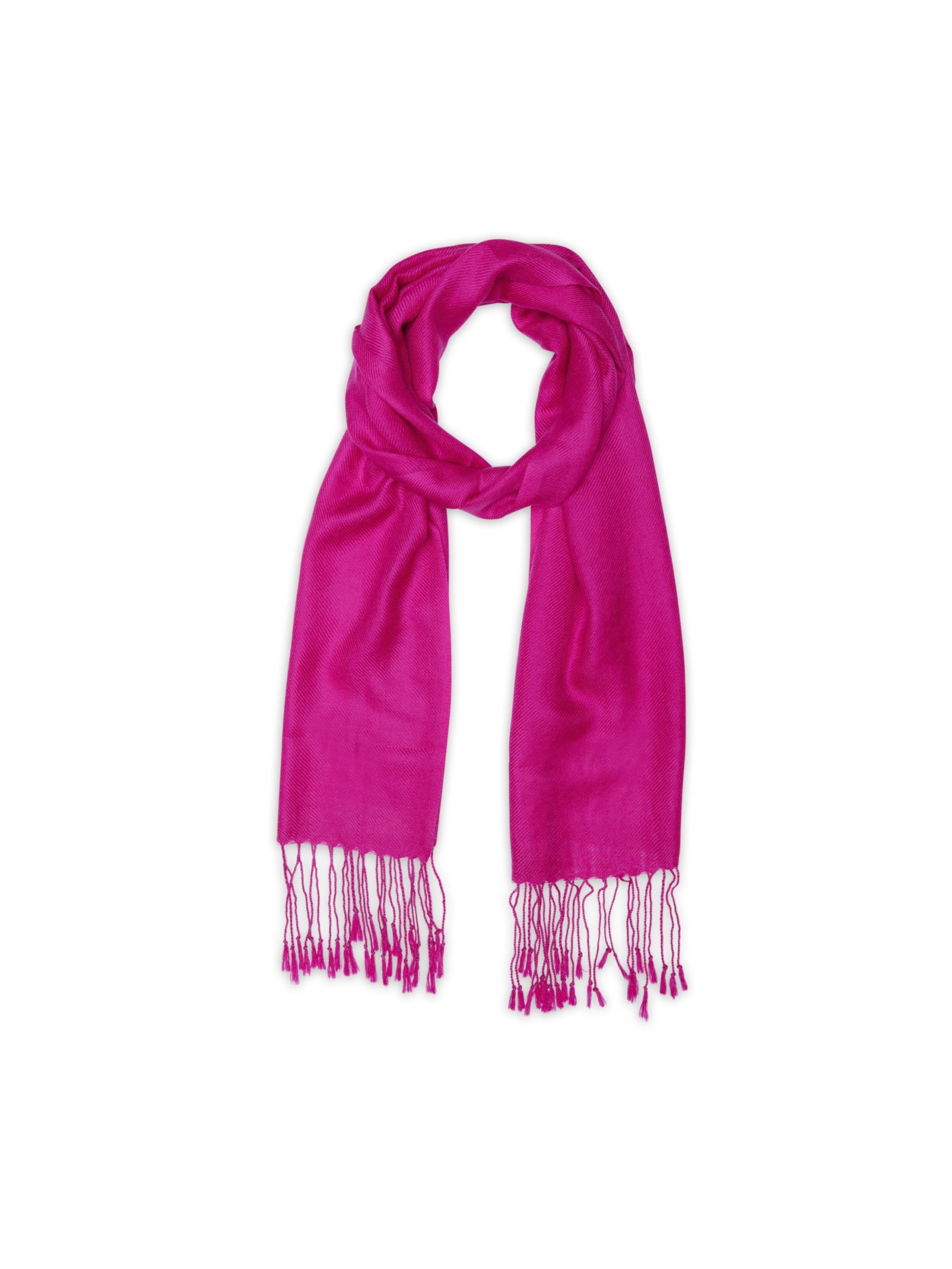 Noolur Sjal 'Canela' i pink: forside