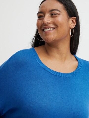 Abito in maglia 'Blume' di Fransa Curve in blu