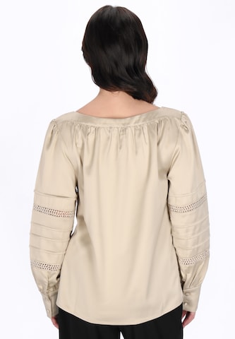 usha BLACK LABEL Blouse 'Elegant' in Beige