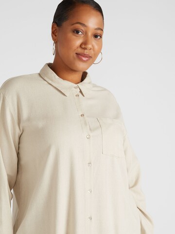 Chemisier 'Mymilo' Vero Moda Curve en beige