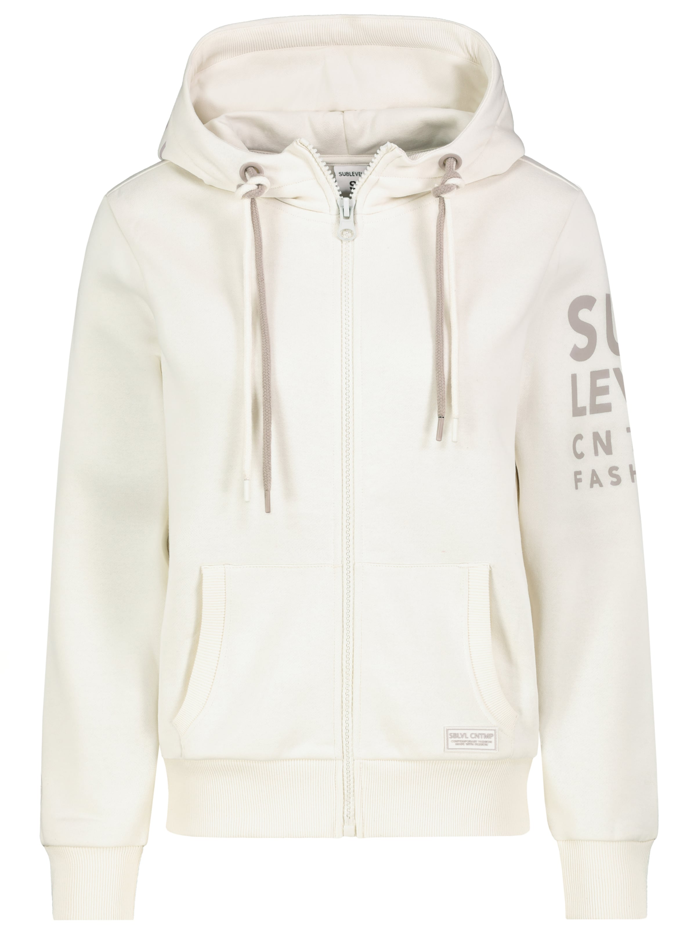 Sublevel Zip-Up Hoodie 'ASIDA' in White: front