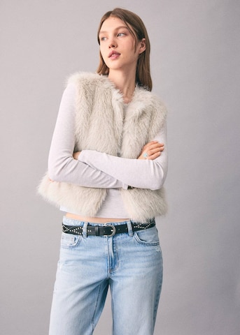 MANGO TEEN Weste 'Rabbit' in Beige: Vorderseite